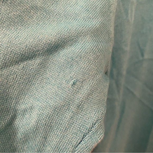 NWT Juicy Couture💥 - Silk & Cashmere Turquoise Cardigan with Hood - Size XL - Picture 12 of 16